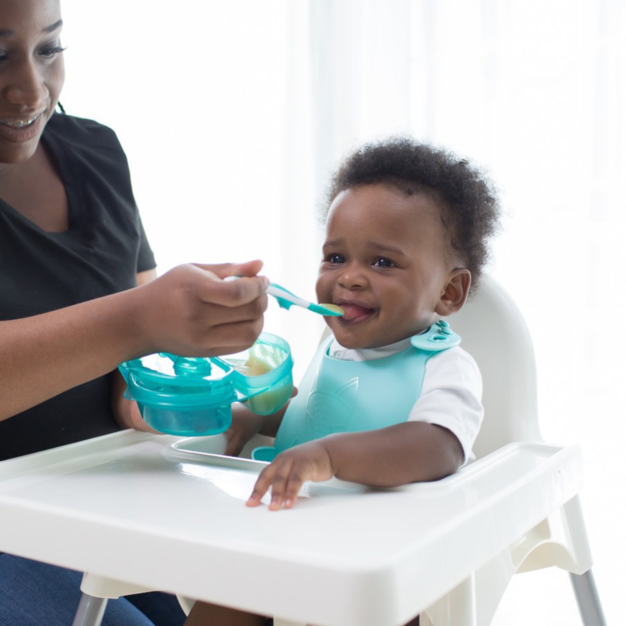 Dr. Brown Travel Fresh Light Green Bowl and Spoon || Pack of 1 || Used for 4months to 24months - Toys4All.in