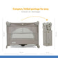 Joie Kubbie Sleep Playard || Fashion - Satellite || Birth+ to 36months || Distress Box