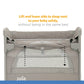 Joie Kubbie Sleep Playard || Fashion - Satellite || Birth+ to 36months || Distress Box