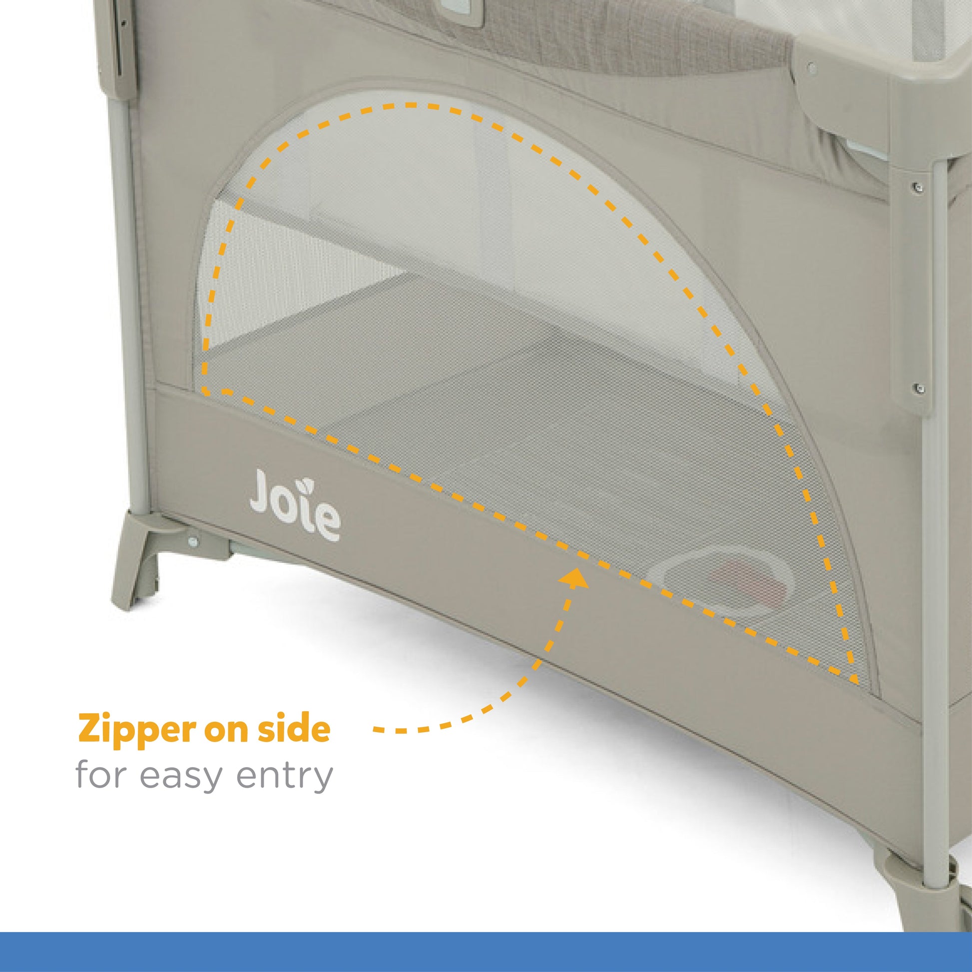 Joie Kubbie Sleep Playard || Fashion - Satellite || Birth+ to 36months - Toys4All.in