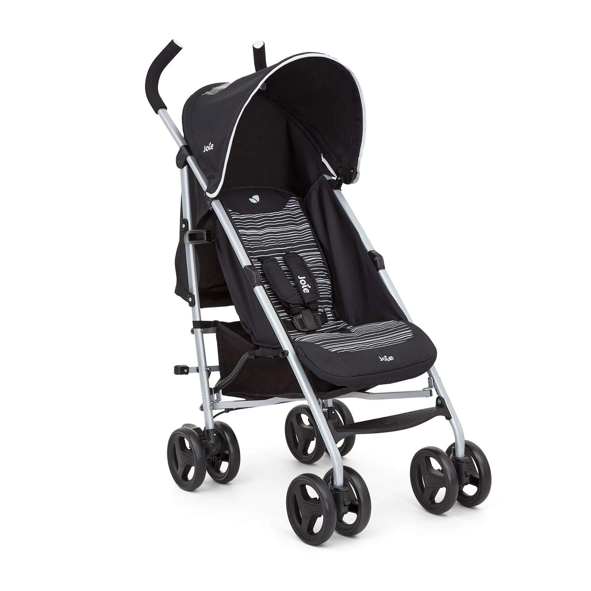 Joie Rapid Stroller || Fashion-Skewed Lines Caviar || Used for Birth+ to 36months - Toys4All.in