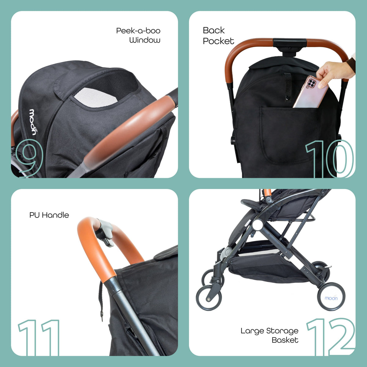 Moon Ritzi Stroller Birth to 18 kg - Open Box