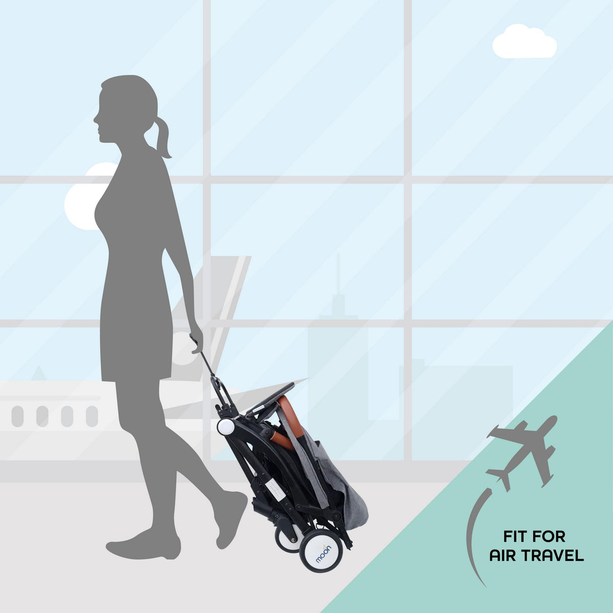 Moon Ritzi Stroller Birth to 18 kg - Open Box