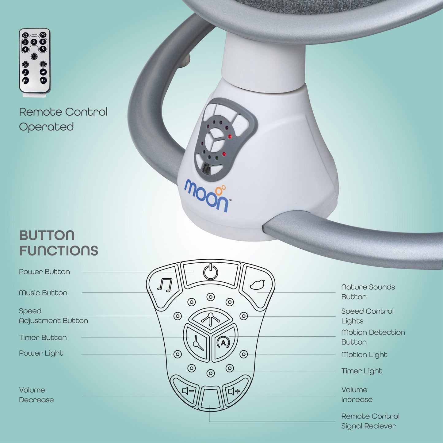 Moon Baby Swing Birth to 9 kg