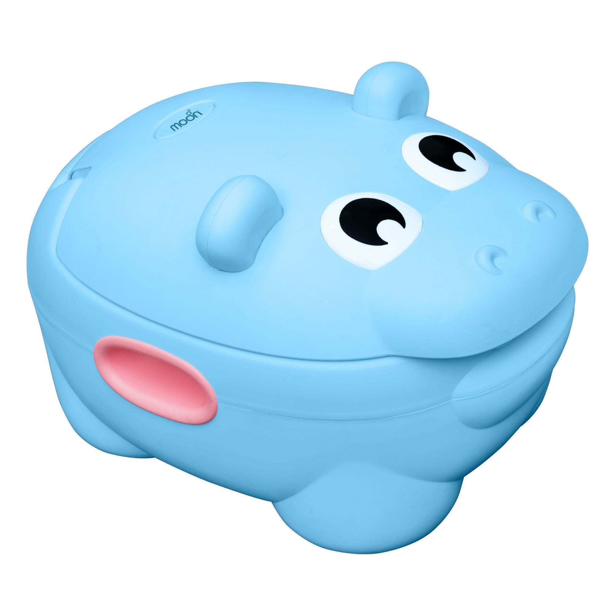Moon Baby potty with PU Cushion Potty Training Blue Hippo 6 to 36 Months