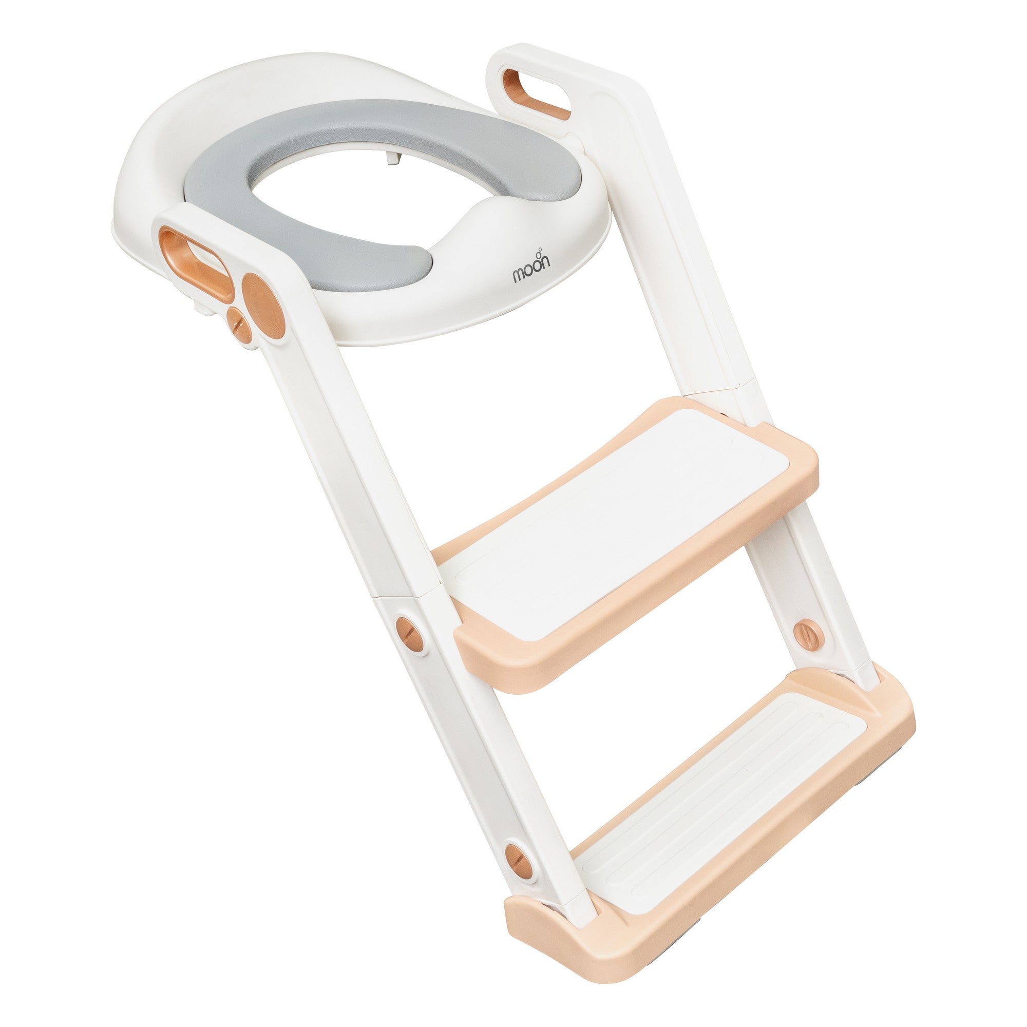 Moon Step Stool Potty Trainer Seat Potty Training White and gold 18 to 36 Months