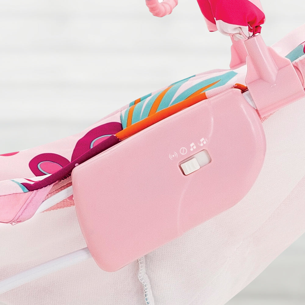 Mastela Music Vibrations Bouncer || Fashion-Pink || 3months to 12months