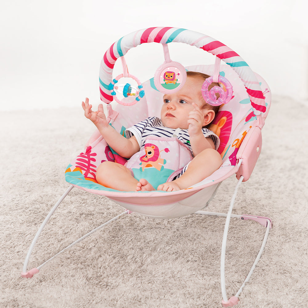 Mastela Music Vibrations Bouncer || Fashion-Pink || 3months to 12months
