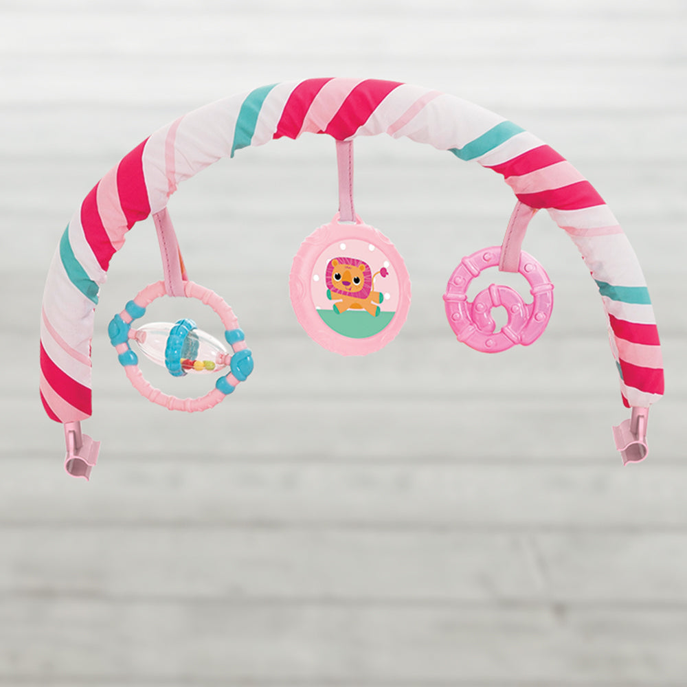 Mastela Music Vibrations Bouncer || Fashion-Pink || 3months to 12months