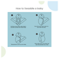 Nuluv Blue Whale Design Swaddle Wrap (0 to 6 Months) White