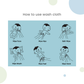 Nuluv Blue Whale Design Baby Wash Cloth (White) - Pack of 6