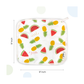 Nuluv Yellow Pineapple Baby Wash Cloth (White) - Pack of 6