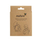 Nuluv Burp Cloth (0 to 6 Months) White - Pack of 2
