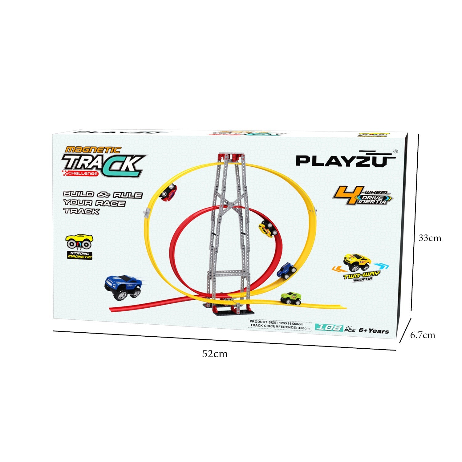 Playzu By Sluban Magnetic Circular Track Set || 6years to 14years - Toys4All.in