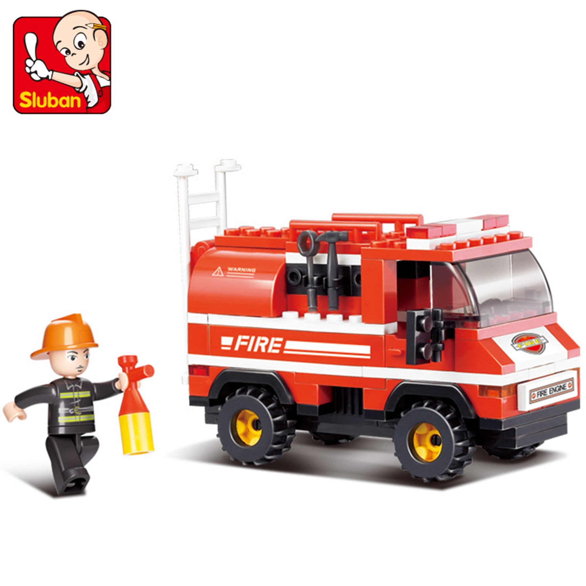 Playzu By Sluban Mini Fire Truck Building Blocks Toys || 6years to 14years - Toys4All.in