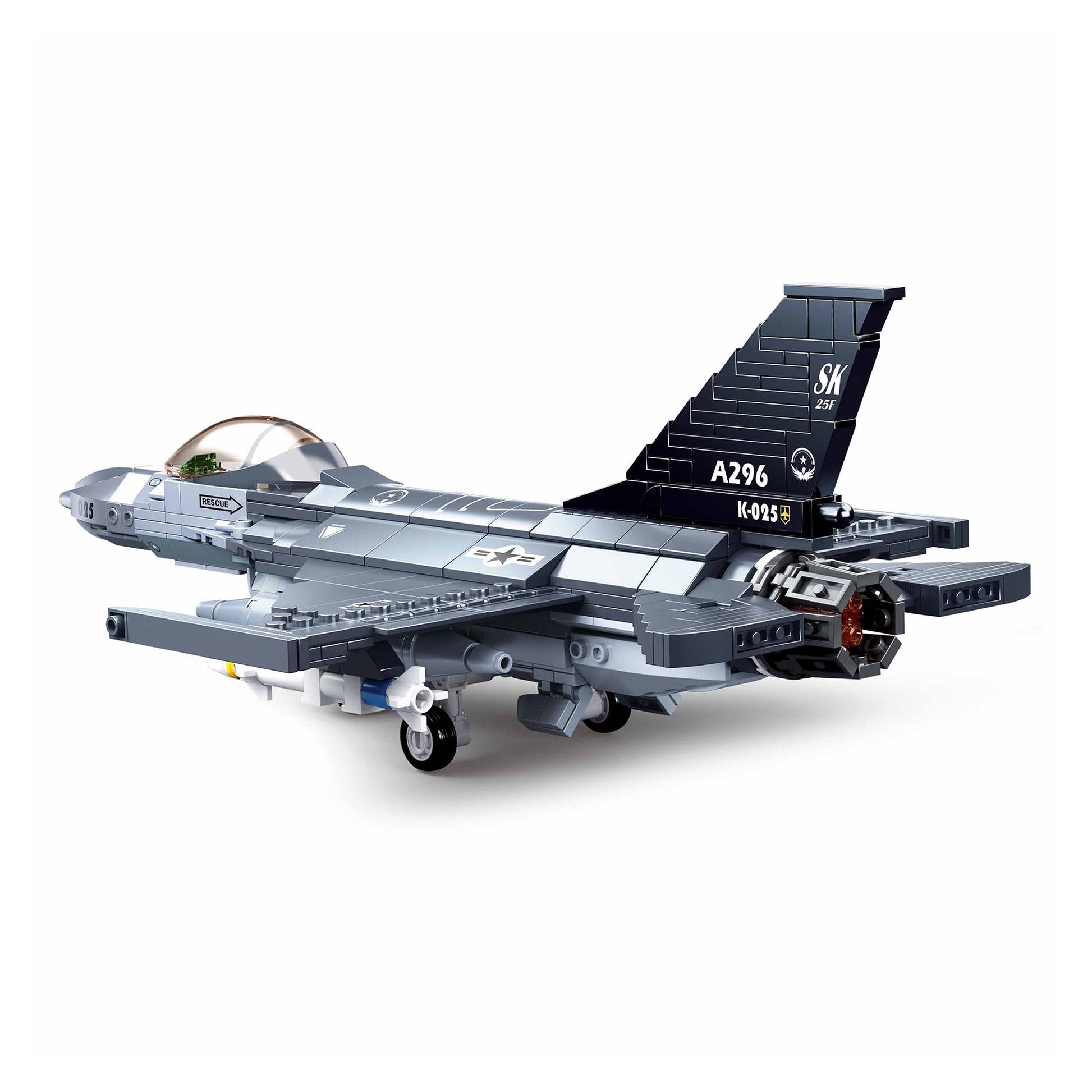 Playzu By Sluban ModelBricks-F-16C Falcon Fighter || 10years++