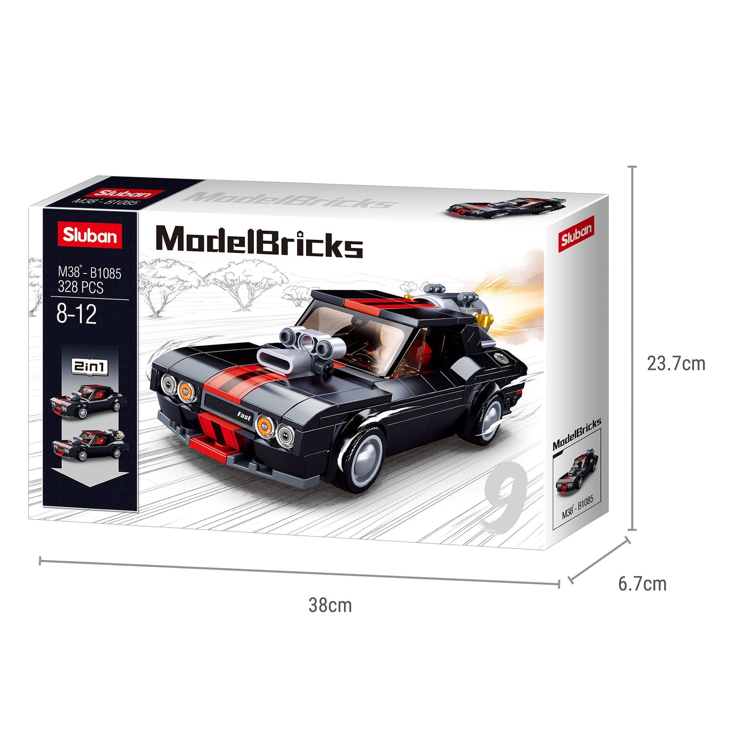 Playzu By Sluban Modified Car 2IN1 || 8years++ - Toys4All.in