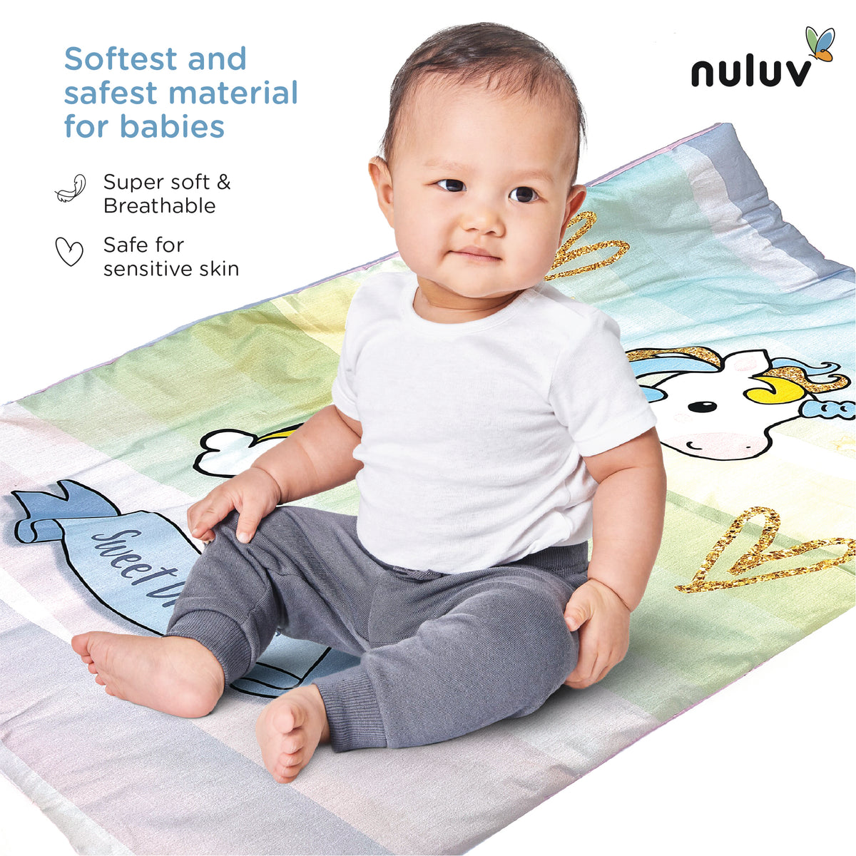 Nuluv Baby Quilt for Newborns