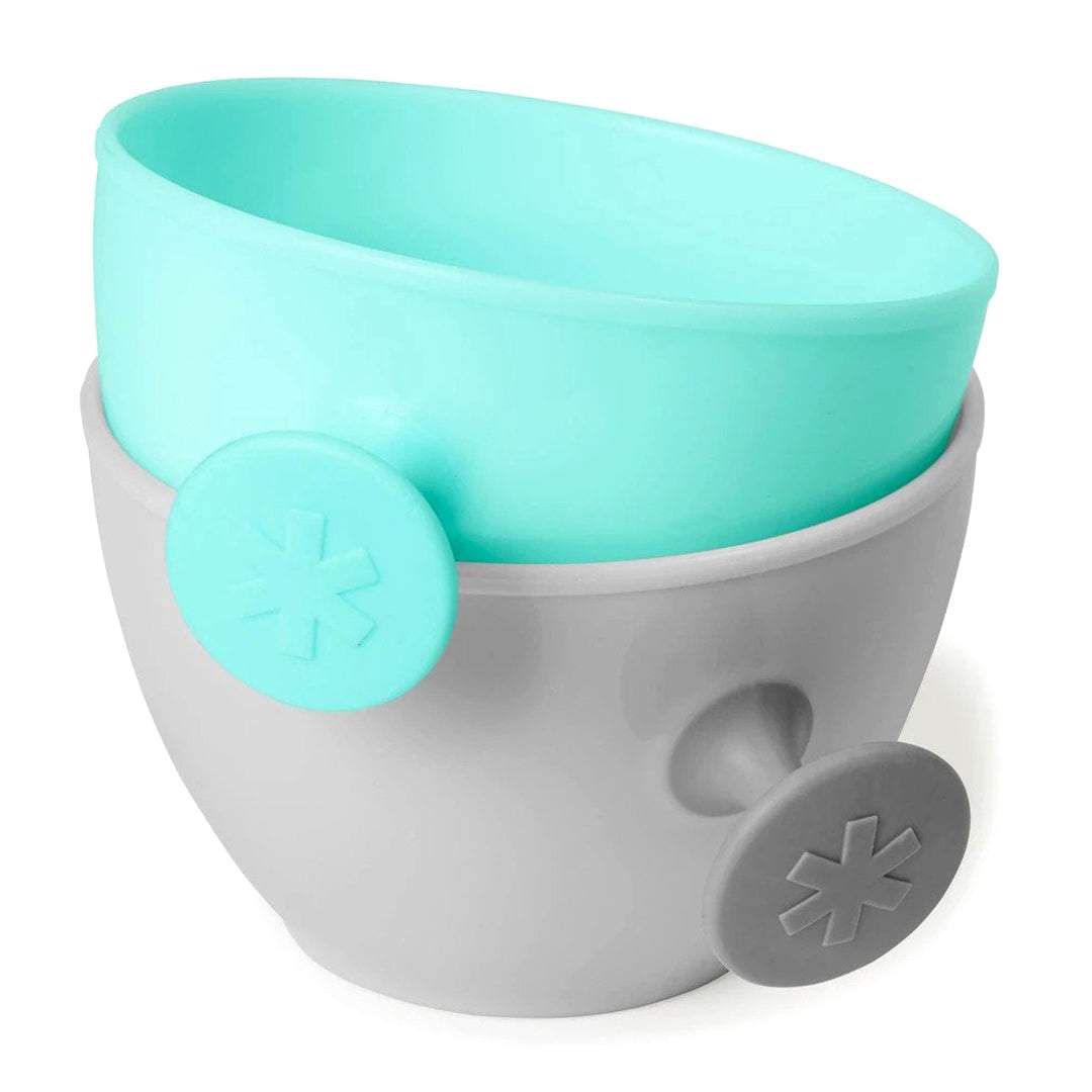 Skip Hop Easy Grab Teal & Grey Bowls || 3months to 36months - Toys4All.in