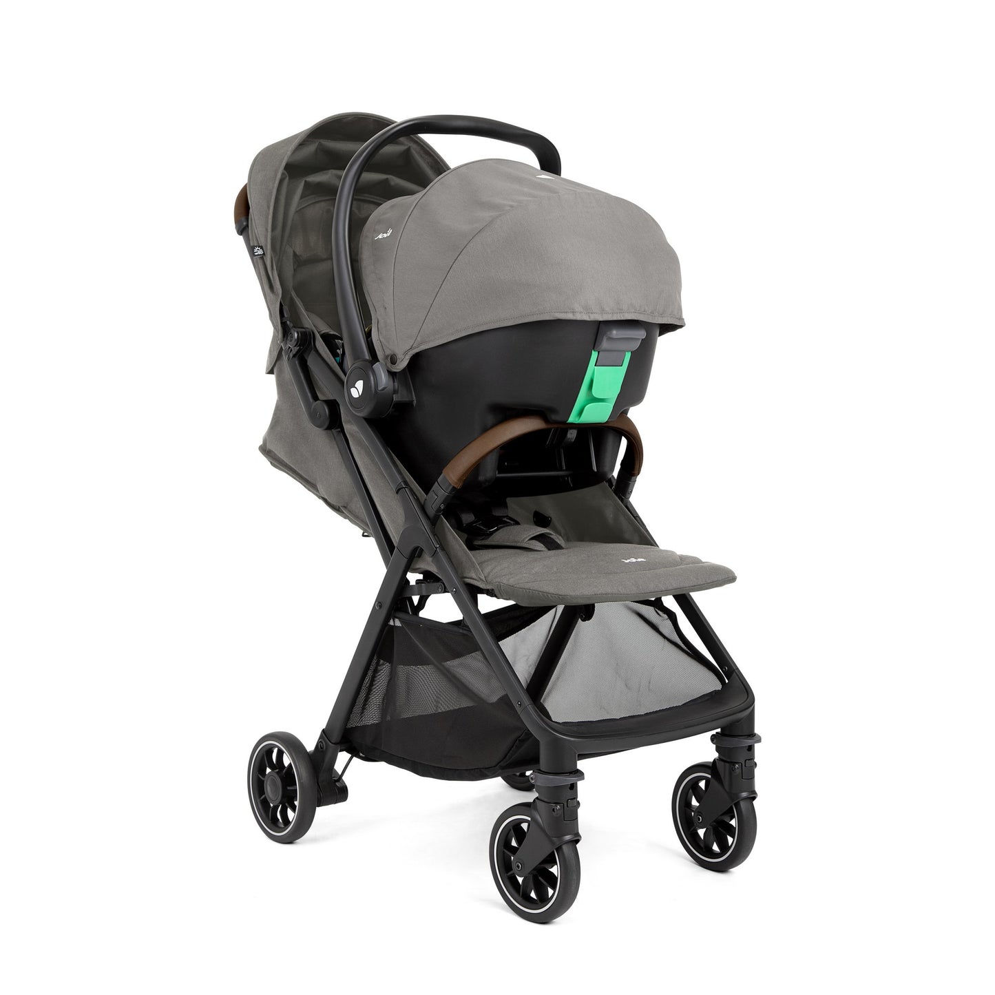 JOIE Travel System Stroller Pact Pro with Infant Carrier i-Snug Birth+ to 22 kg