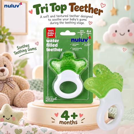 Nuluv Water Filled Teether (Tri Top) - BPA Free