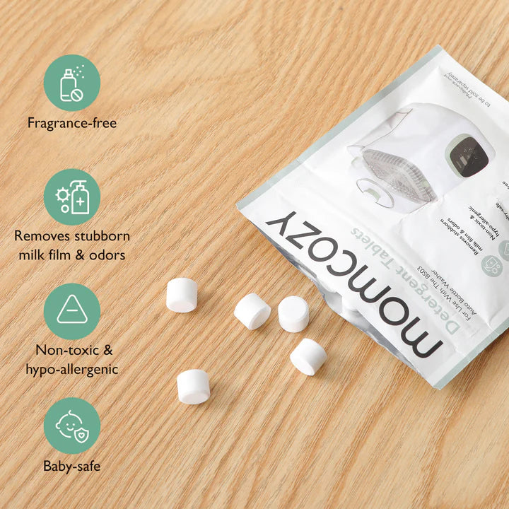 Momcozy Cleaning Accessory Washing Block for KleanPal Pro Bottle Washer White 120 ( Pack of 4)
