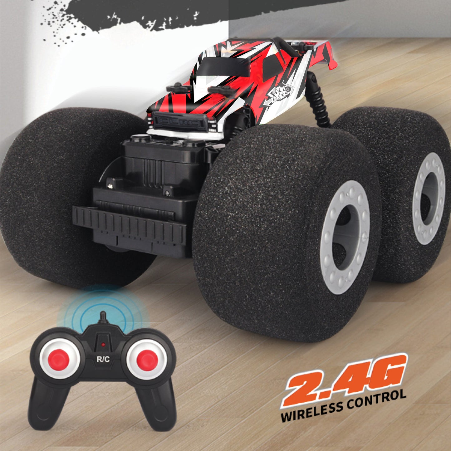 Playzu Soft Wheel R/C Stunt Car || 6years+
