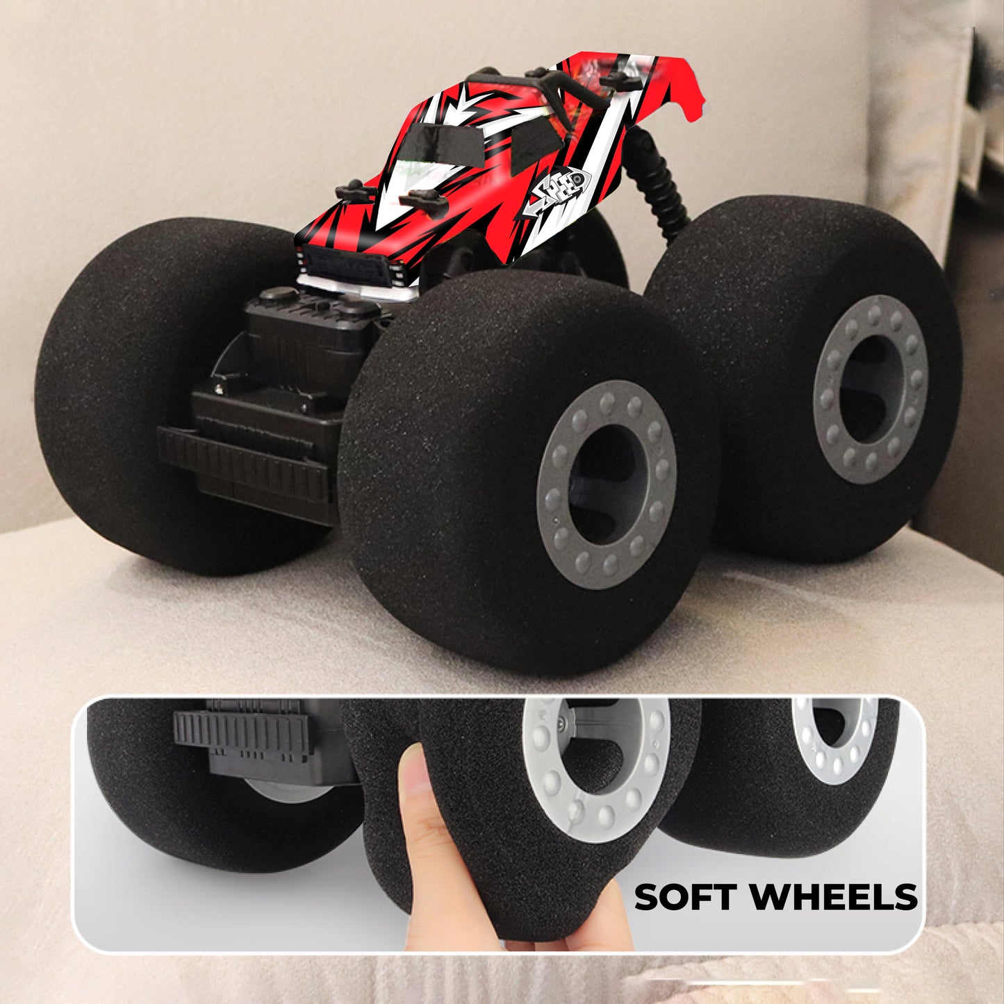 Playzu Soft Wheel R/C Stunt Car || 6years+