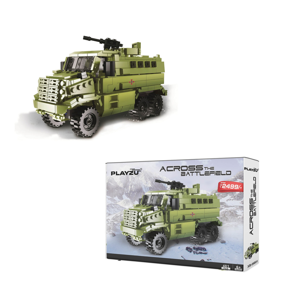 Playzu Across The Battlefield Green 6 Years +