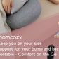 Momcozy Maternity Accessory Portable Maternity Pillow Grey