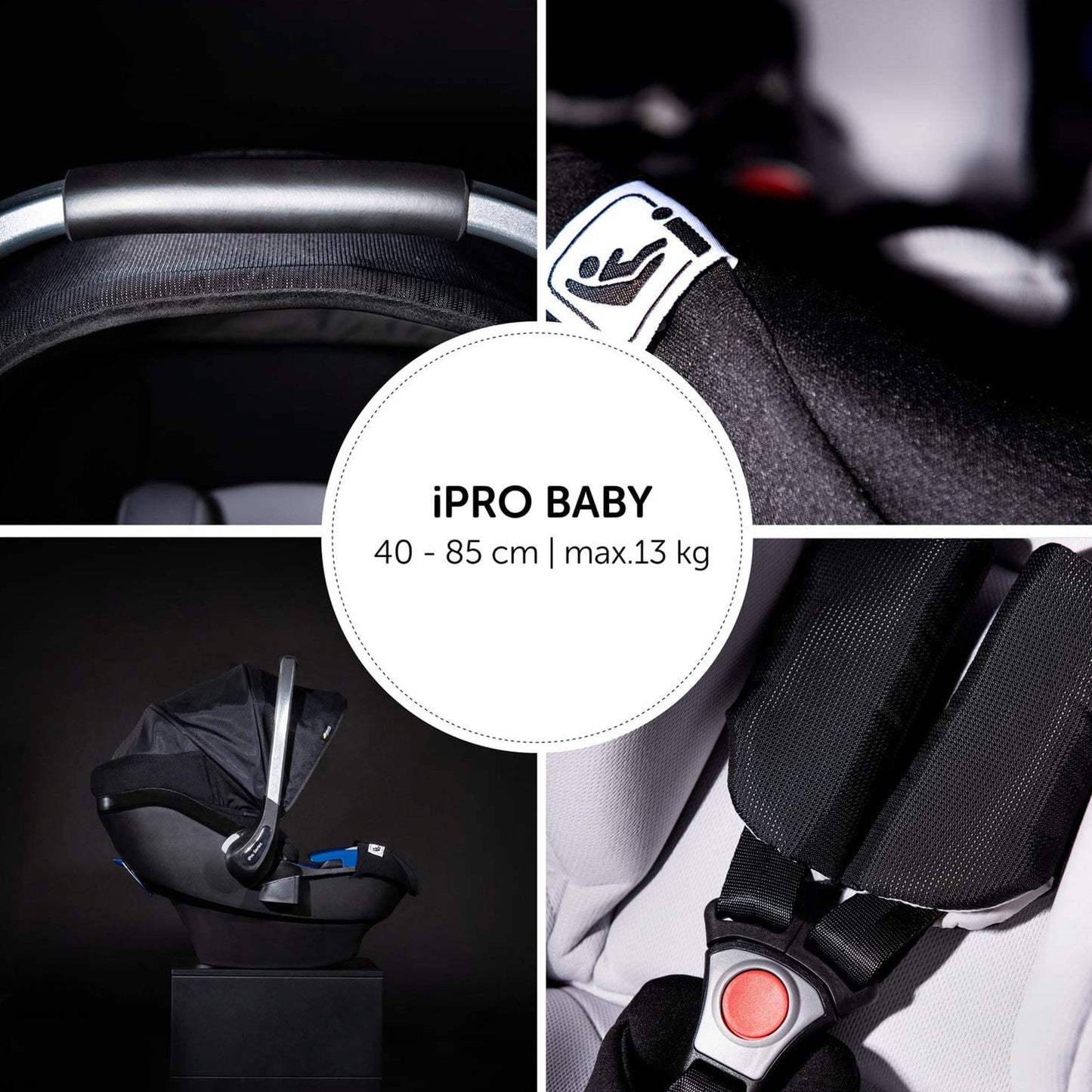 Hauck iPro Baby Infant Carrier Birth+ to 9M - Distressed Box