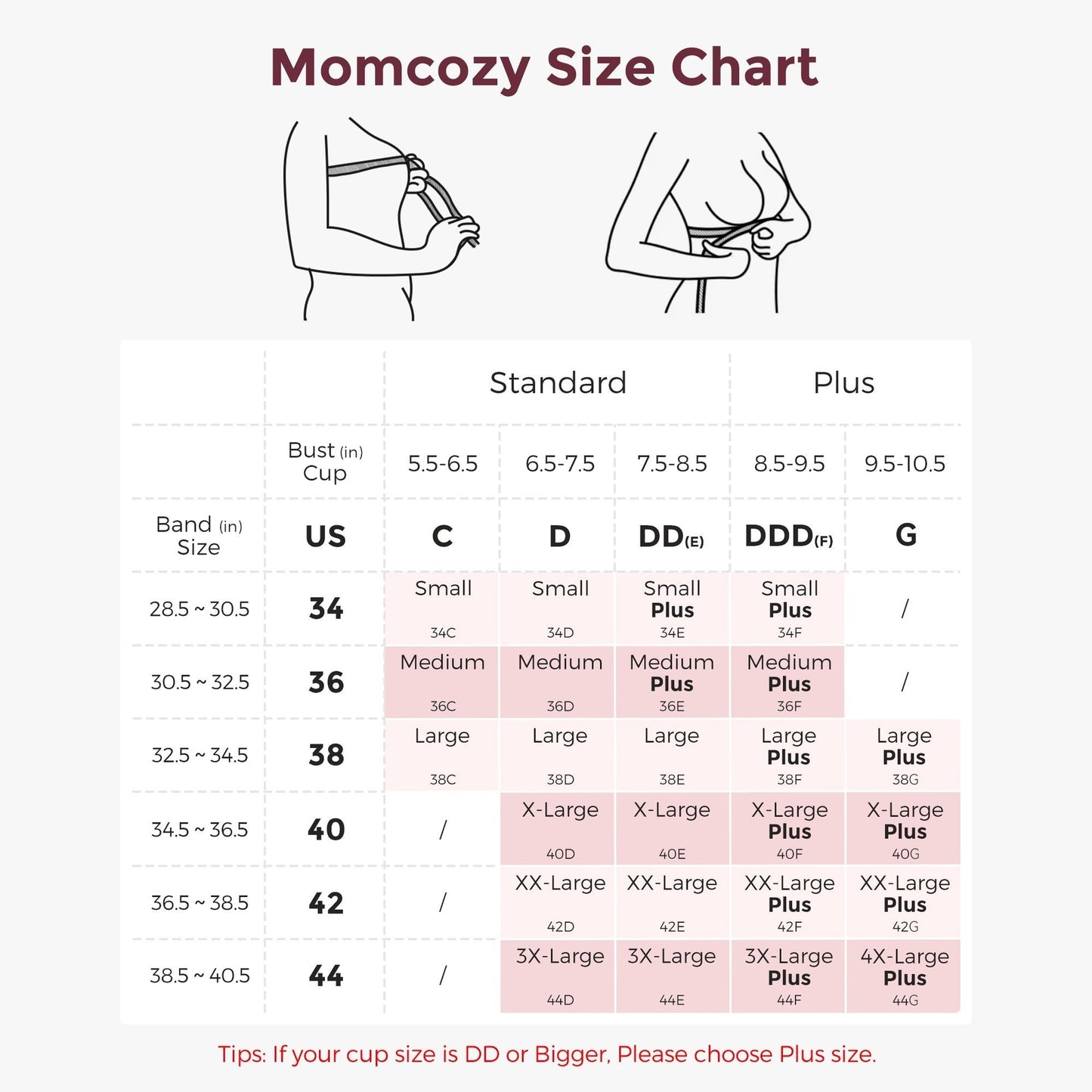 Momcozy Maternity Accessory 4-in-1 Hands-Free Pumping Bra - Skin