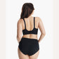 Momcozy Maternity Accessory Seamless Support Floral Nursing Bra-Black