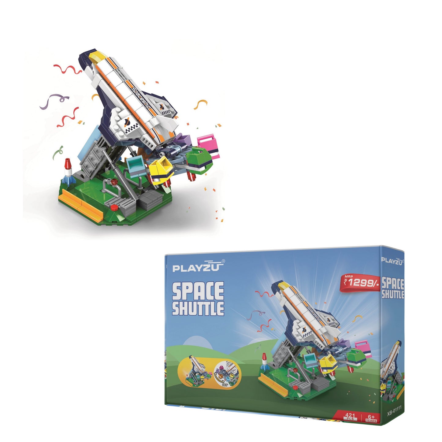 Playzu Space Shuttle Multicolor 6 Years +