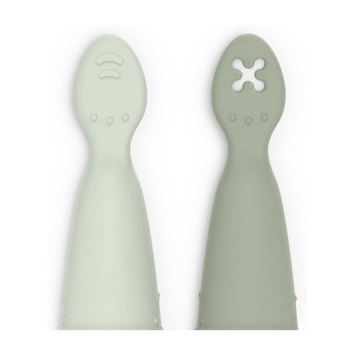 Suavinex Silicone Weaning Spoon Set with 2 Tips - Suavinex baby product