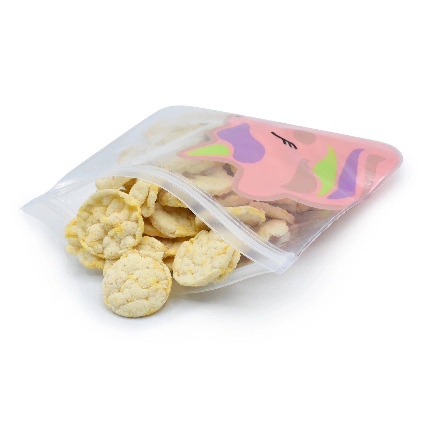 Melii Reusable Eva Animal Snack Bags - 4 pack Multicolor - 3 to 6 Years